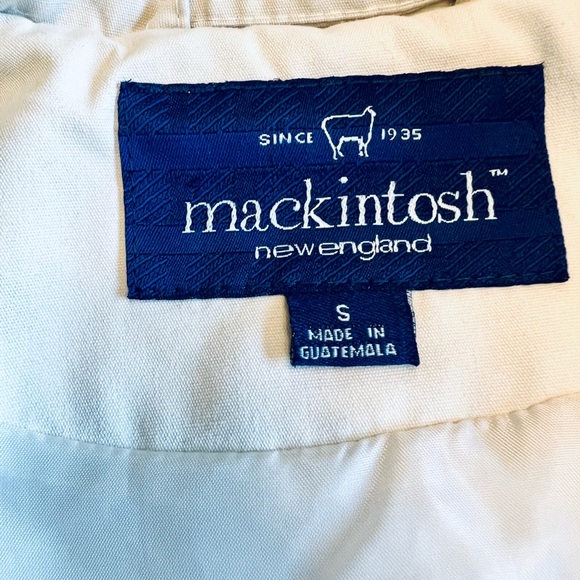 Mackintosh New England Asphalt colored Rope Tie All season jacket size small - Picture 12 of 14